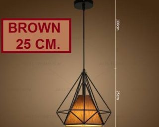 โคมไฟห้อยเพดาน MODEL : PDL-M112.brown25cm.