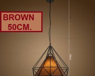 โคมไฟห้อยเพดาน MODEL : PDL-M112.brown50cm.