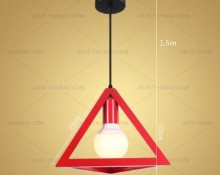 โคมไฟห้อยเพดาน MODEL : PDL-M82-B.RED