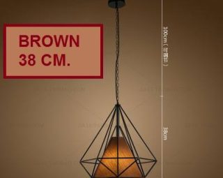 โคมไฟห้อยเพดาน MODEL : PDL-M112.brown38cm.