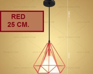 โคมไฟห้อยเพดาน MODEL : PDL-M112.red25cm.