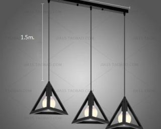 โคมไฟห้อยเพดาน MODEL : PDL-M82-3BL