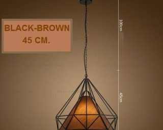 โคมไฟห้อยเพดาน MODEL : PDL-M112.black-brown45cm.