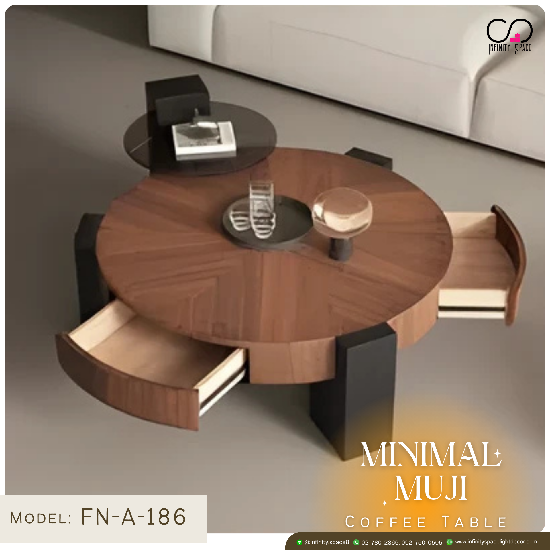 โต๊ะกลาง MODEL :: FN-A-186