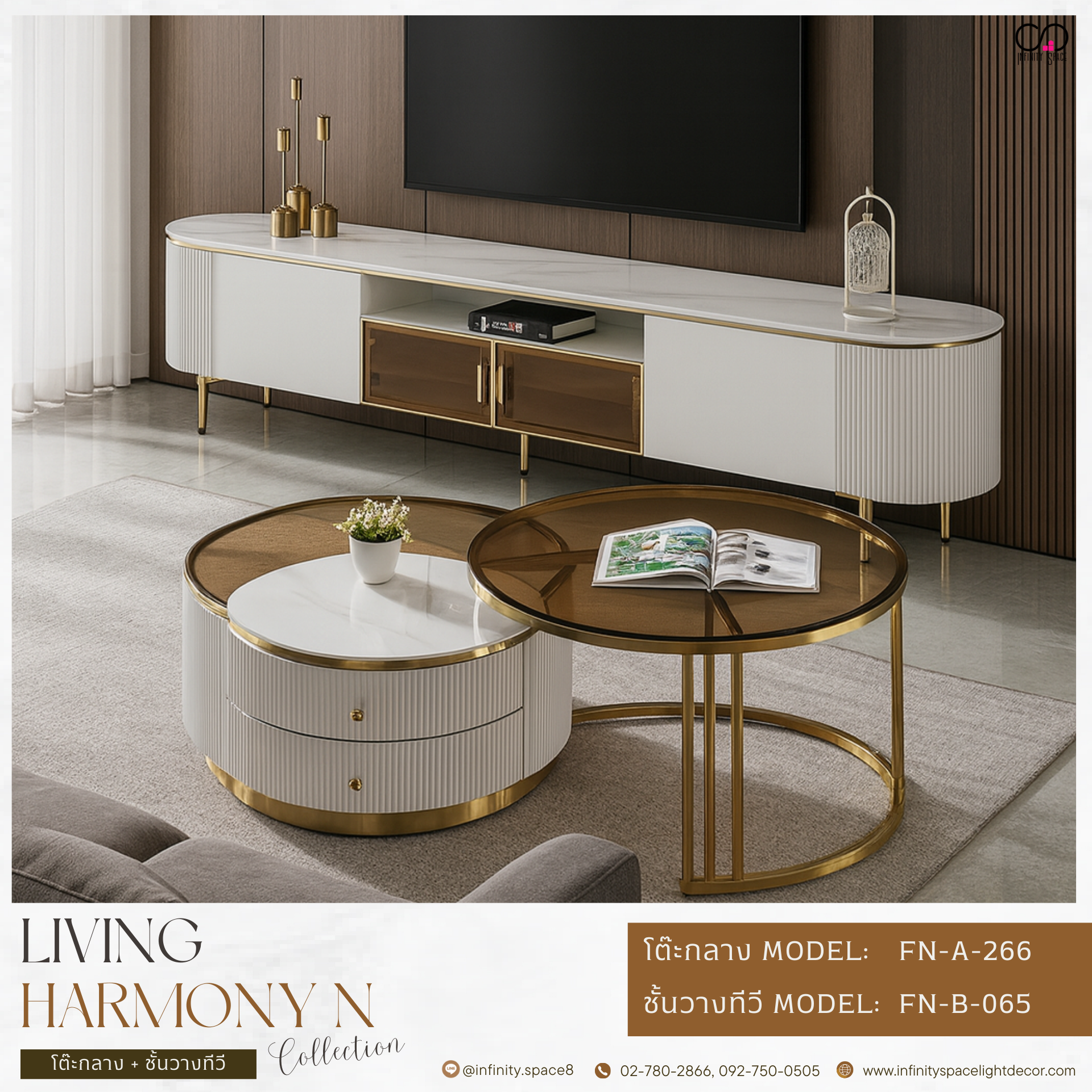 โต๊ะทีวี MODEL :: FN-B-065