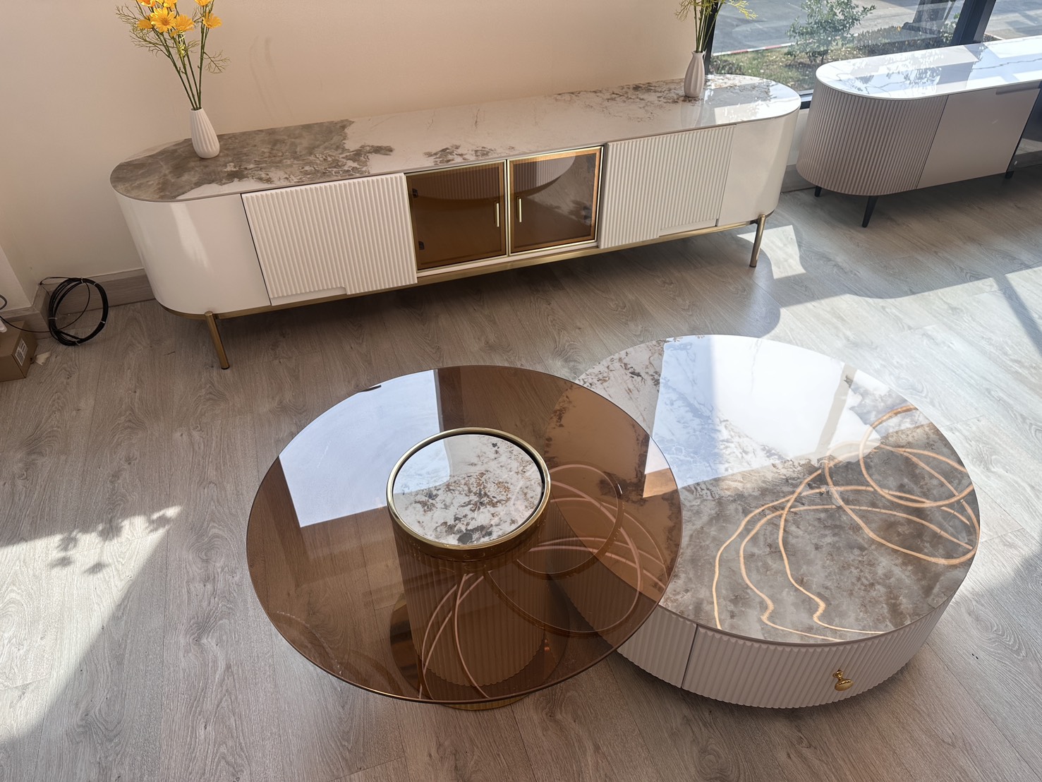 โต๊ะกลาง ชั้นวางทีวี MODEL :: FN-A-256 / FN-B-055 - Image 2