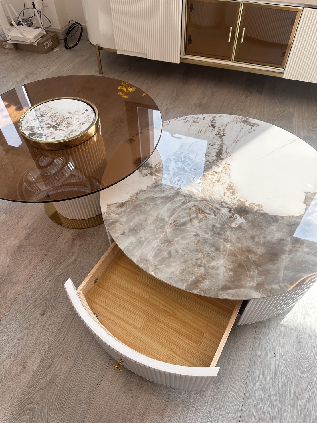 โต๊ะกลาง ชั้นวางทีวี MODEL :: FN-A-256 / FN-B-055 - Image 6