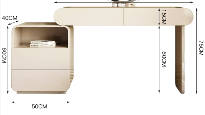 โต๊ะเครื่องแป้ง MODEL :: FN-E-267 - Image 10