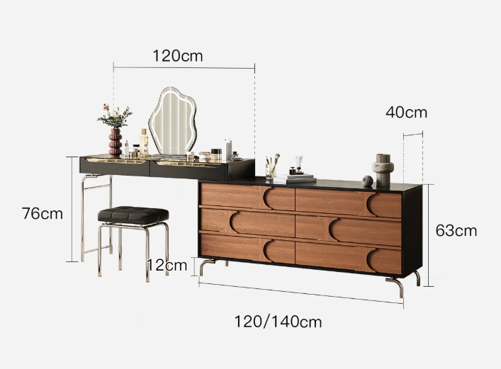 โต๊ะเครื่องแป้ง MODEL :: FN-E-289 - Image 4