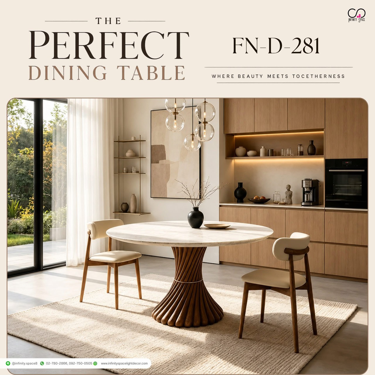 โต๊ะกินข้าว MODEL :: FN-D-281